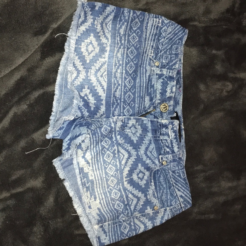 Tribal Jean Shorts
